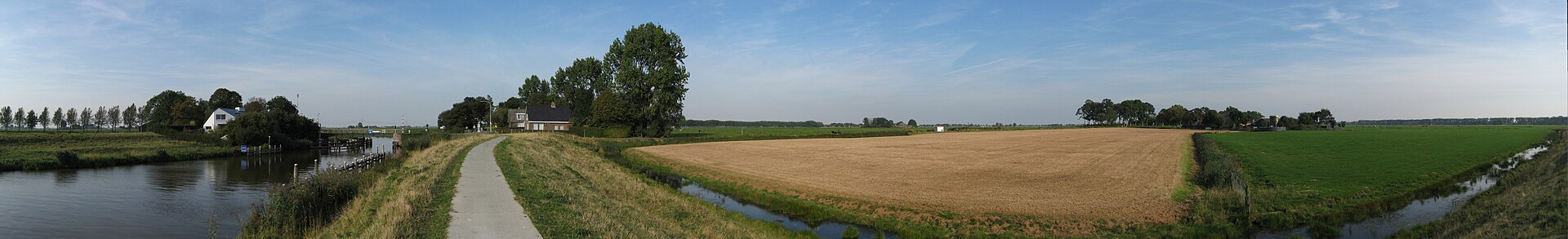 Open landscape in the province of Groningen
