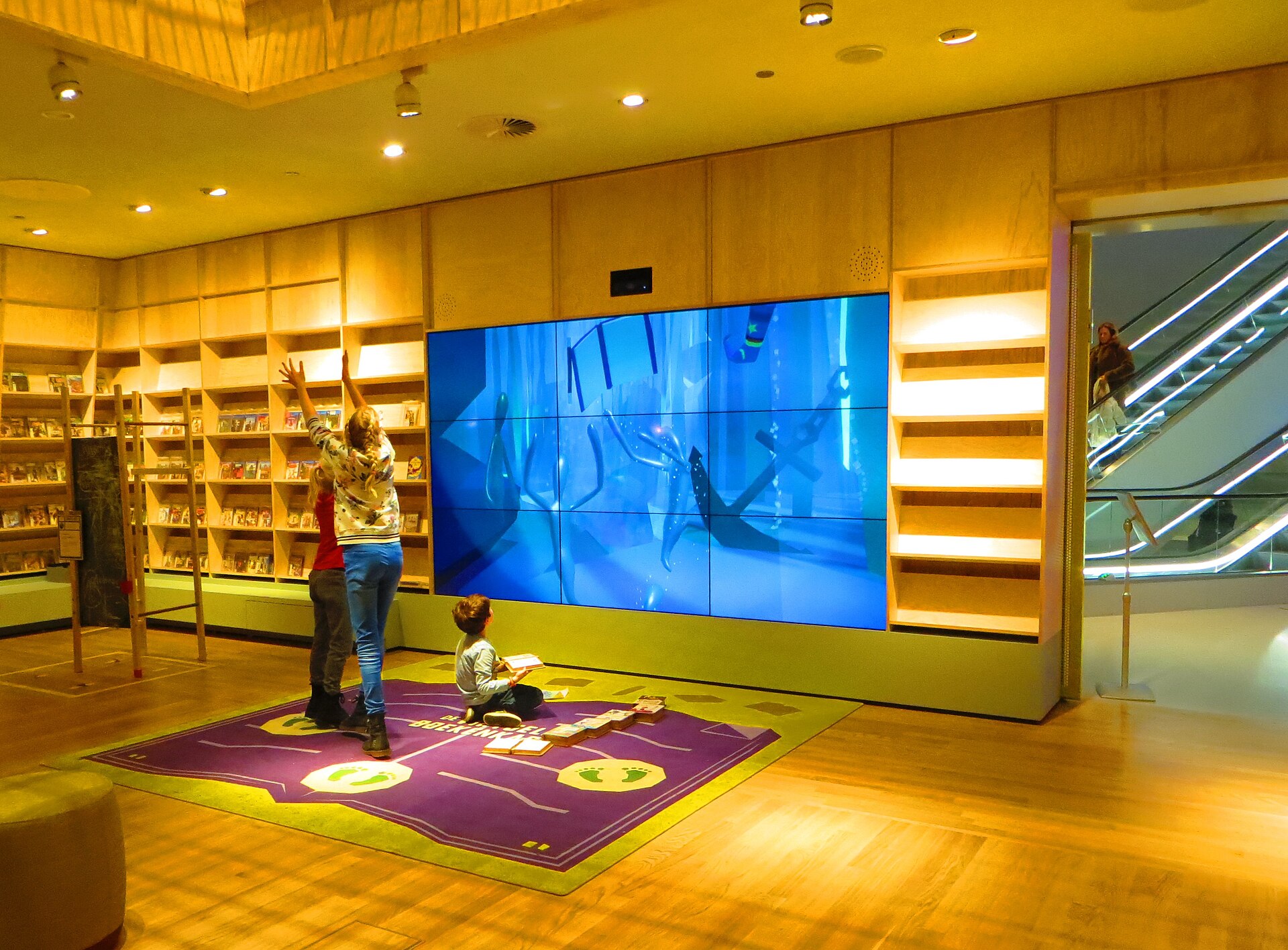 A public study area inside Forum Groningen