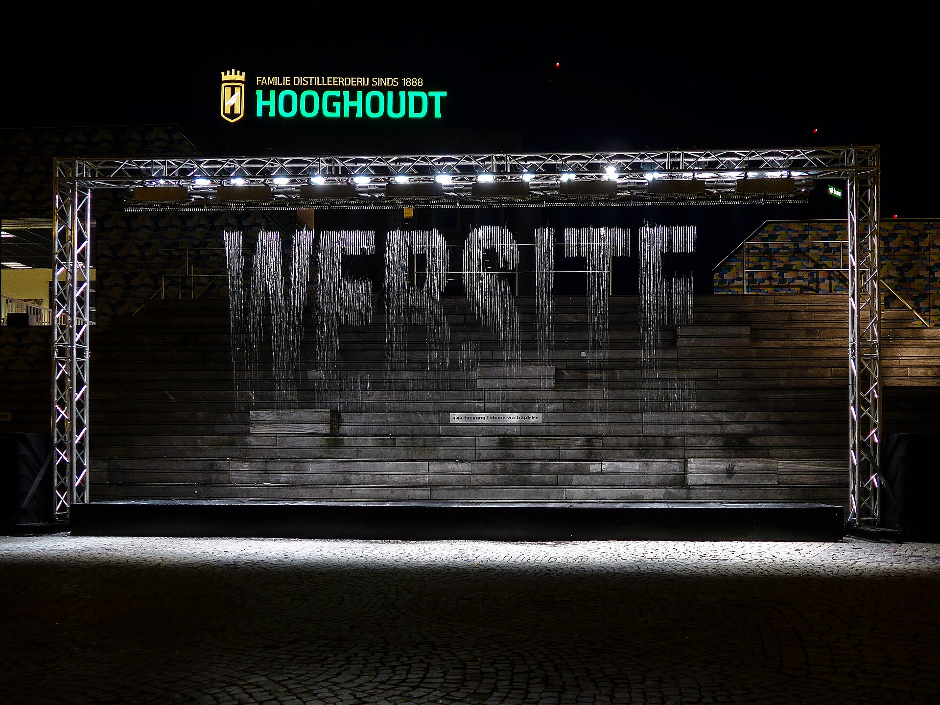 Grote Markt illuminated during a Groningen evening